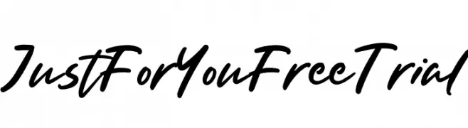 Just For You Free Trial  フリーフォントのダウンロード