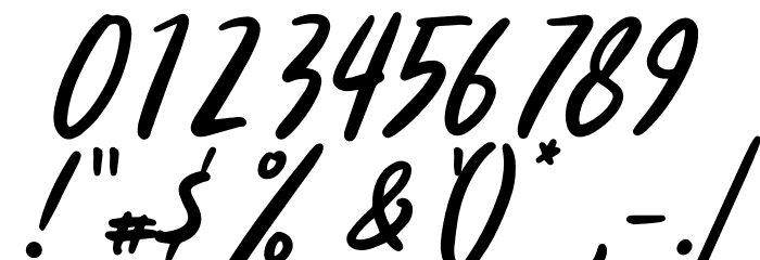 Just For You Free Trial Font OTHER CHARS