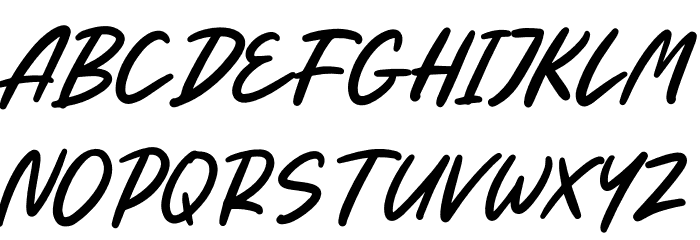 Just For You Free Trial Font UPPERCASE