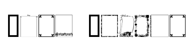 Just Frames Шрифта