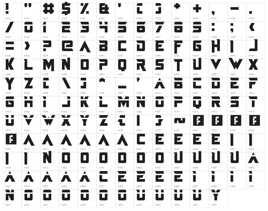 Just In The Firestorm Regular Character Map