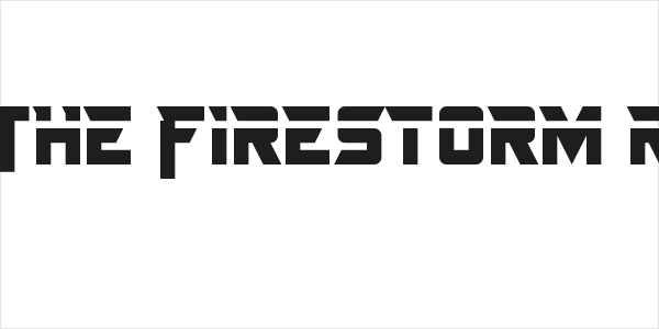 Just In The Firestorm Regular Logo