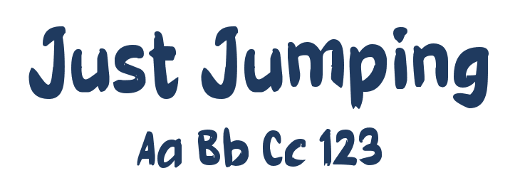 Just Jumping Font Preview