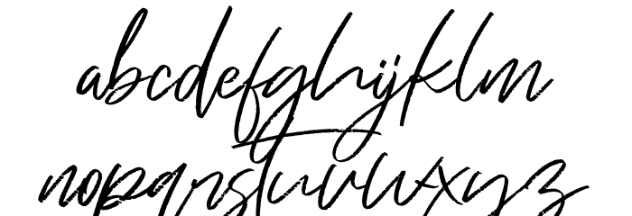 Just Kelly Justine Font LOWERCASE