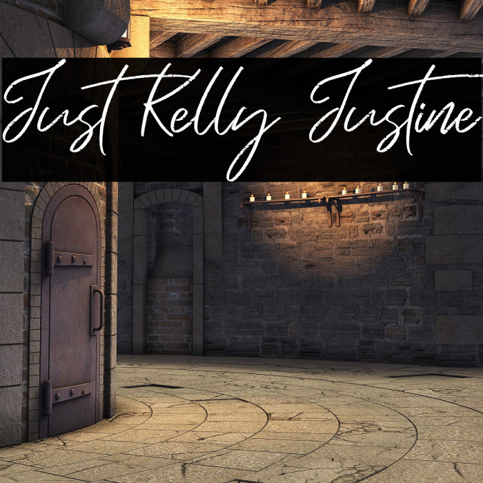 Just Kelly Justine Font examples