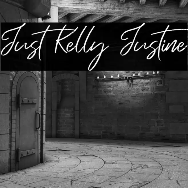 Just Kelly Justine Font examples