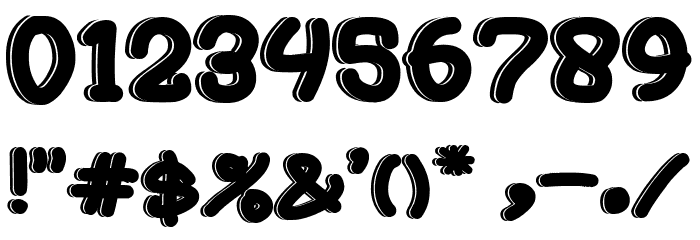 Just Kids Bold Font OTHER CHARS