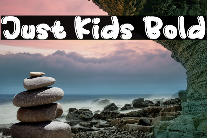 Just Kids Bold Font examples