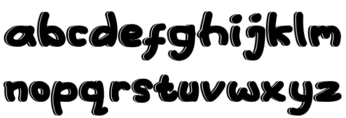Just Kids Bold Font LOWERCASE