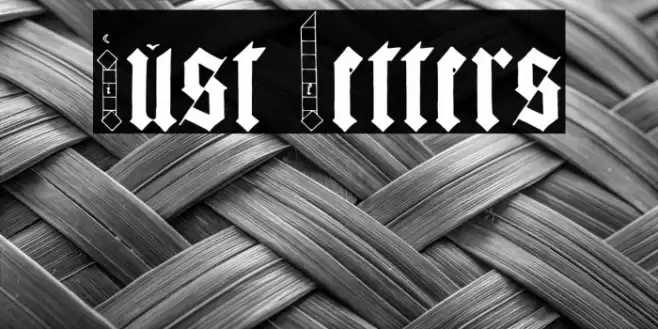 Just Letters Font examples