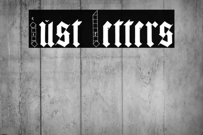 Just Letters Font examples