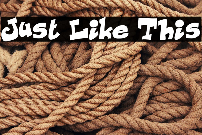 Just Like This Example 2