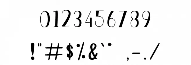 Just Love Font OTHER CHARS