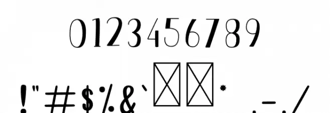 Just Love Font OTHER CHARS