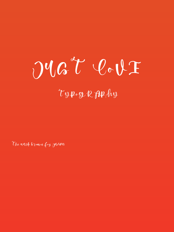 Just Love Poster