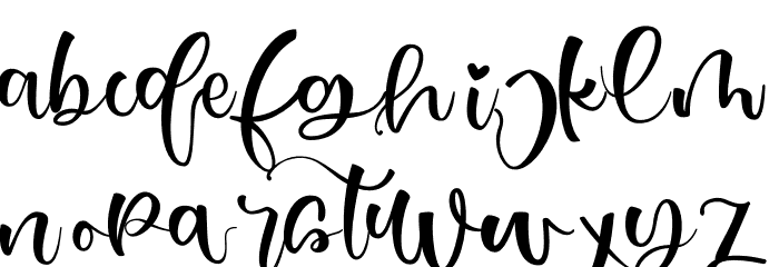 Just Love Font LOWERCASE