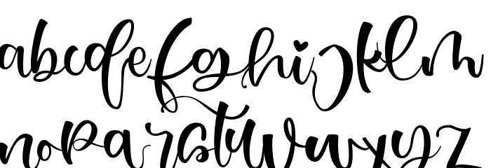 Just Love Font LOWERCASE