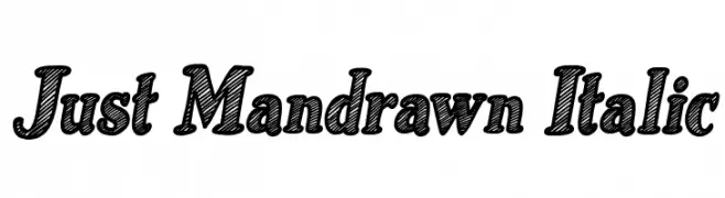 Just Mandrawn Italic  Frei Schriftart Herunterladen