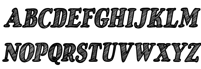 Just Mandrawn Italic Font OTHER CHARS