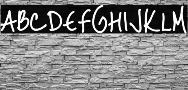 Just Me Again Down Here Font examples