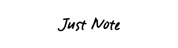 Just Note  Free Fonts Download
