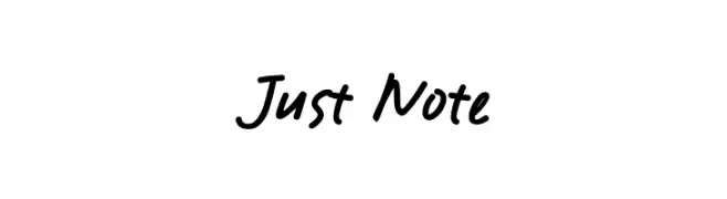 Just Note Font