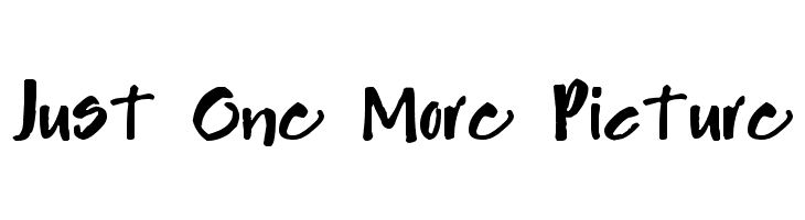 Just One More Picture  Descarca Fonturi Gratis
