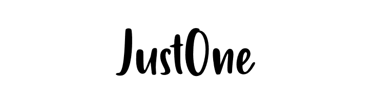 Just One फ़ॉन्ट