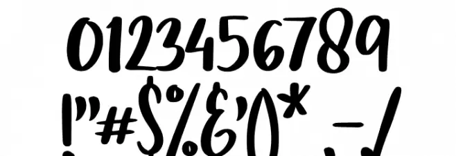 Just One Font OTHER CHARS