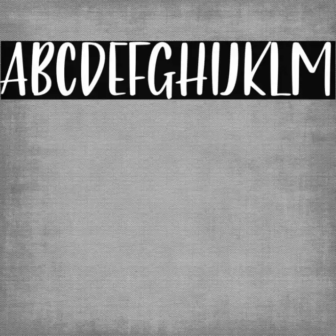 Just One Font examples