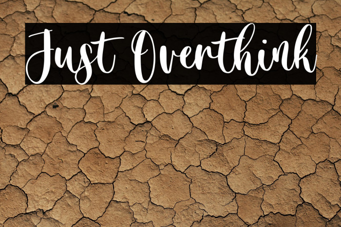 Just Overthink Example 2