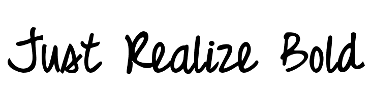 Just Realize Bold  font caratteri gratis