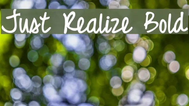 Just Realize Bold Example 1