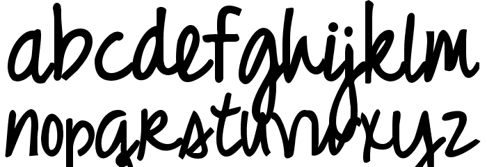 Just Realize Bold Font LOWERCASE