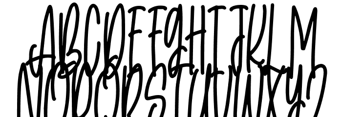 Just Ruth Font UPPERCASE