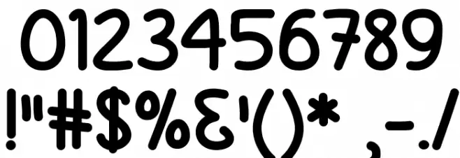 Just Sayin' Font OTHER CHARS