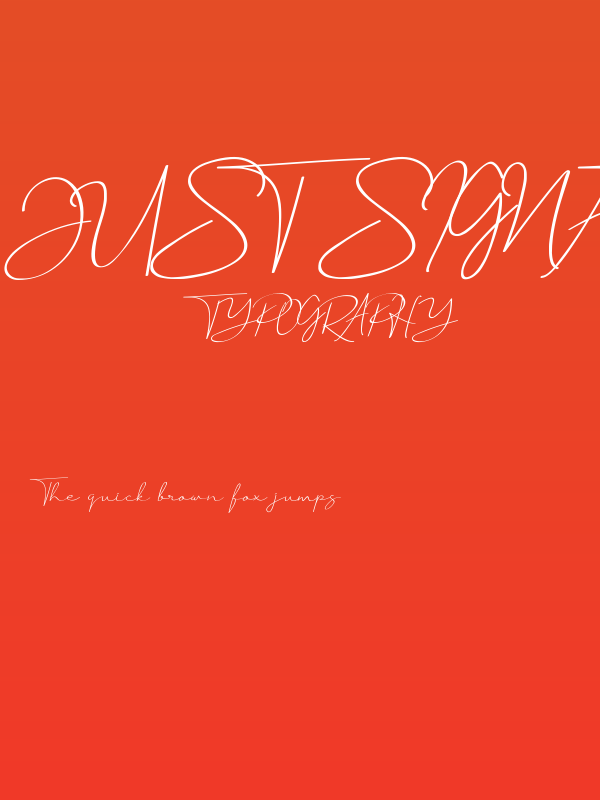 Just Signature Poster