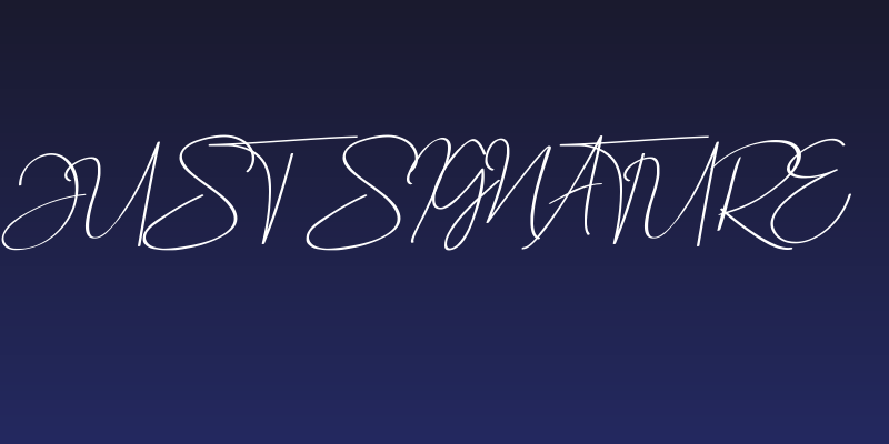 Just Signature Social Header