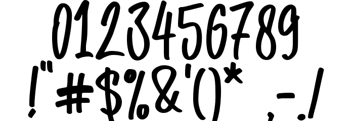 Just Simple - personal use Font OTHER CHARS