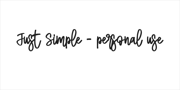 Just Simple - personal use Logo