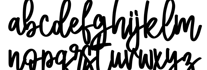 Just Simple - personal use Font LOWERCASE
