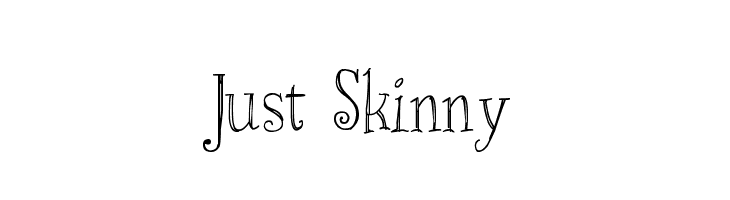 Just Skinny  フリーフォントのダウンロード