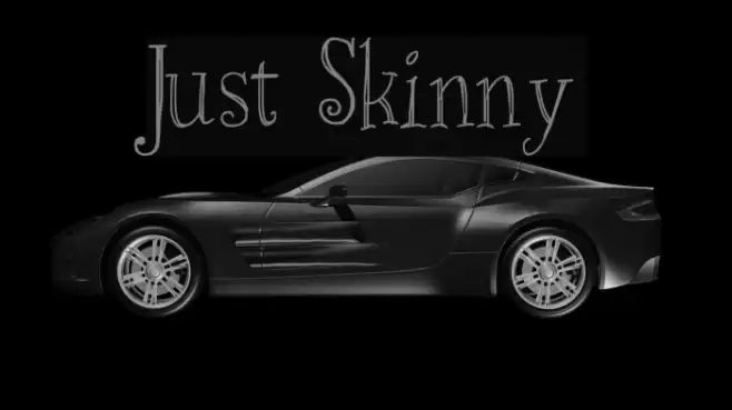 Just Skinny Font examples