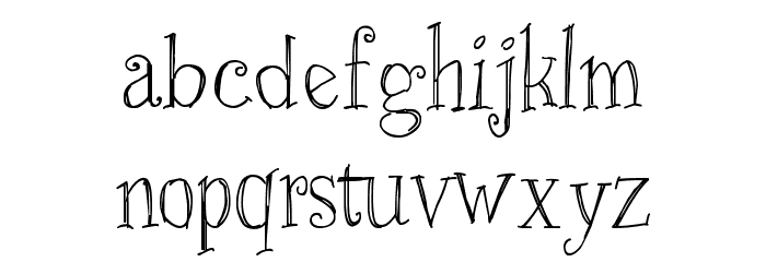 Just Skinny Font LOWERCASE