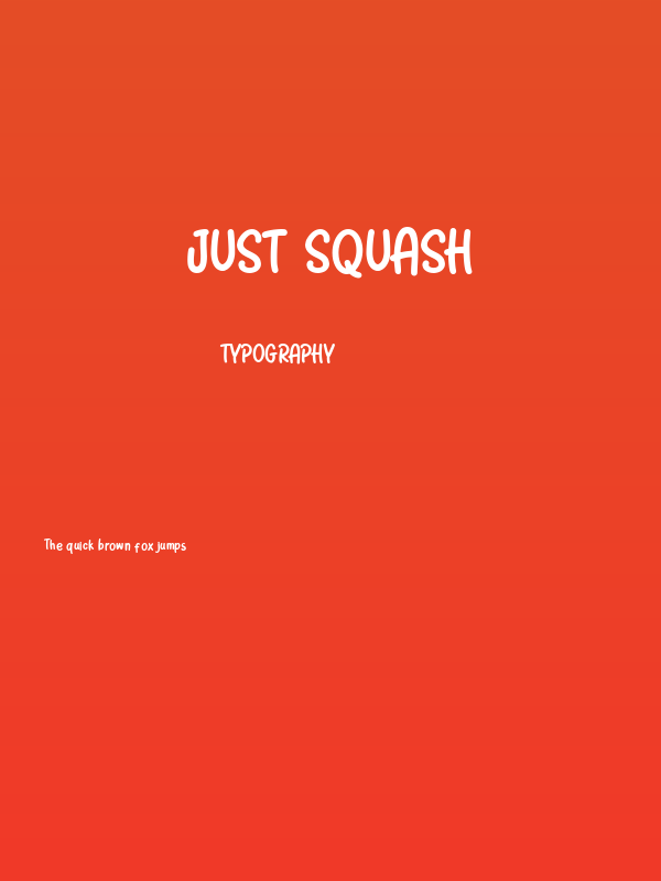 Just Squash Poster