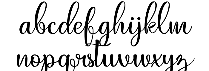 Just Swirls Font LOWERCASE