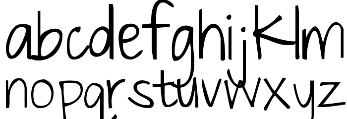 Just The Way You Are Font LOWERCASE