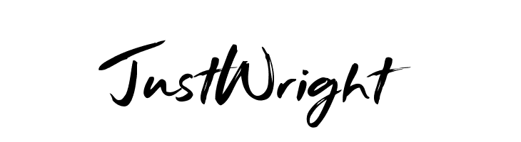 Just Wright Font