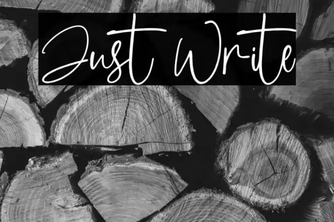 Just Write Font examples