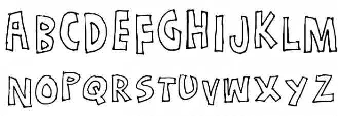 Just a dream Hollow Font Litere mari